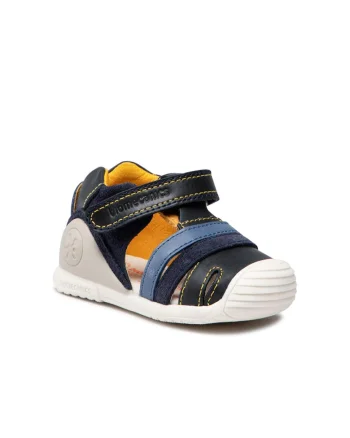 Sandale baieti,  300343968, Albastru, Piele naturala, Albastru