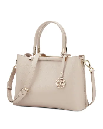 Geanta tote de piele cu bareta detasabila Olive