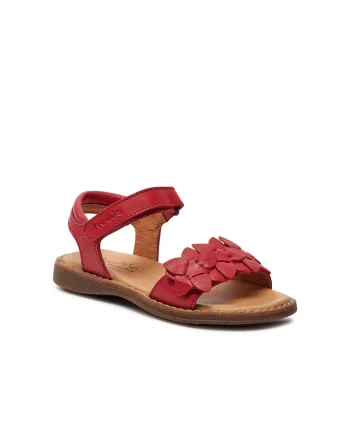 Sandale copii,  887896, Piele naturala, Rosu