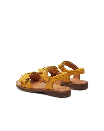 Sandale copii,  887926, Piele naturala, Galben