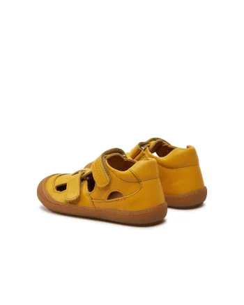 Sandale copii,  887056, Piele naturala, Galben