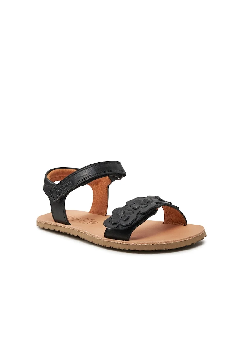Sandale copii,  888626, Piele naturala, Negru