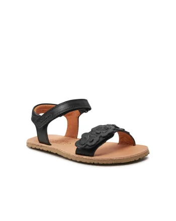 Sandale copii,  888626, Piele naturala, Negru