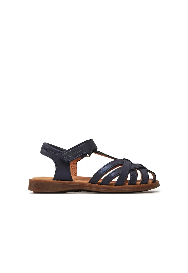 Sandale copii,  887681, Piele naturala, Albastru