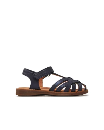 Sandale copii,  887681, Piele naturala, Albastru