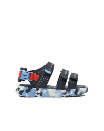 Sandale copii,  19661, Piele ecologica, Bleumarin