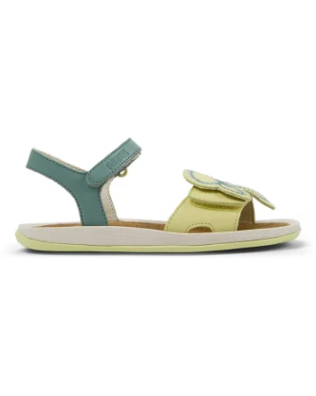 Sandale de piele Bicho Twins, Verde