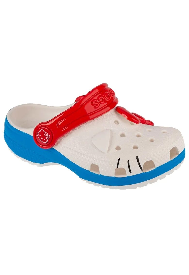 Papuci flip-flop ,  Classic Hello Kitty Iam Clog T 209469, Alb