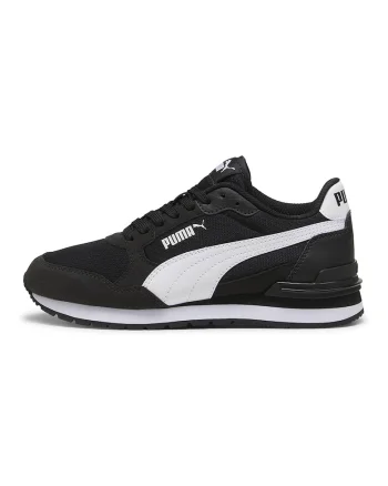 Pantofi sport ST Runner v4 cu insertii din material textil, Alb/Negru