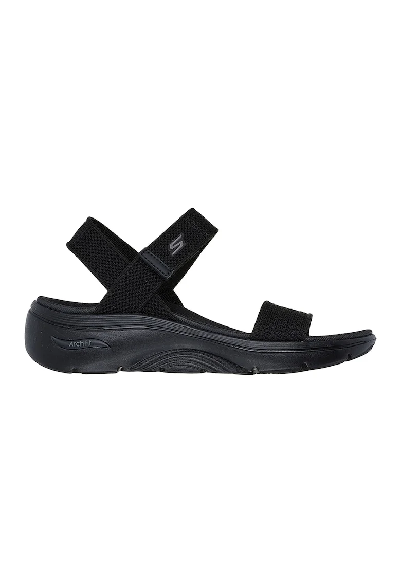 Sandale din material textil Go Walk Arch Fit, Negru