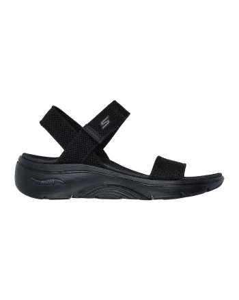 Sandale din material textil Go Walk Arch Fit, Negru