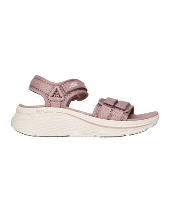 Sandale cu talpa plata si velcro, Roz inchis