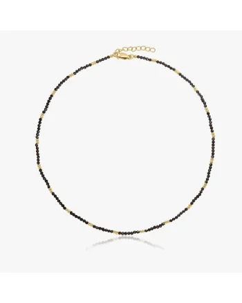 Colier din argint Golden SummerScape – Black Spinel