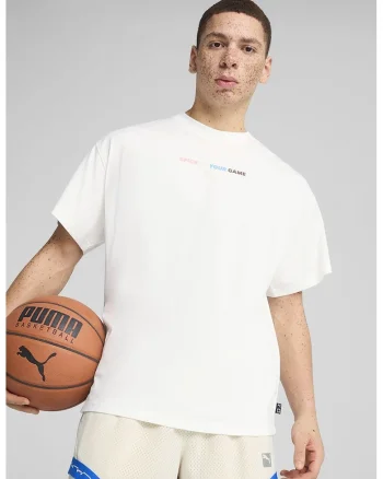 Tricou supradimensionat cu imprimeu, Alb optic/Albastru deschis