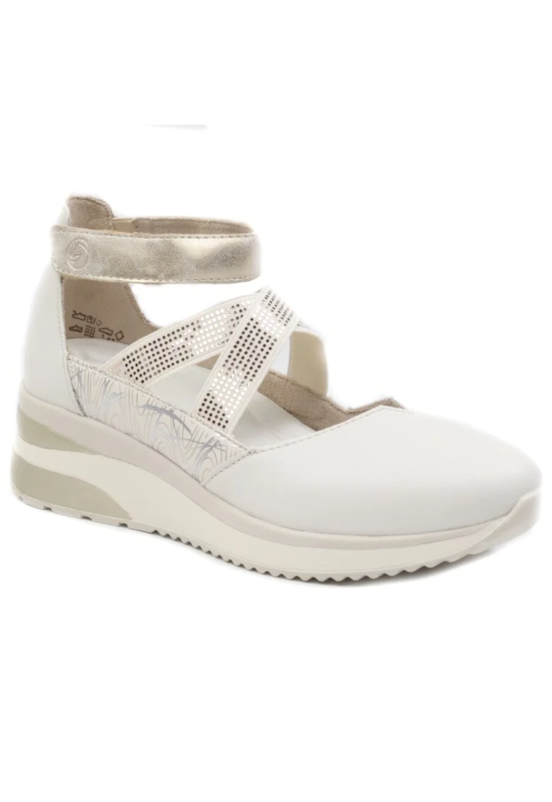 Pantofi dama decupati D2411 81, Alb