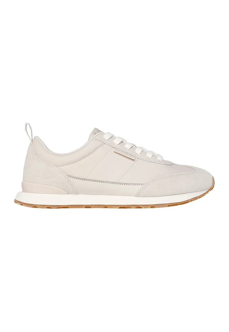 Pantofi sport cu piele intoarsa Zilla Mecha, Crem
