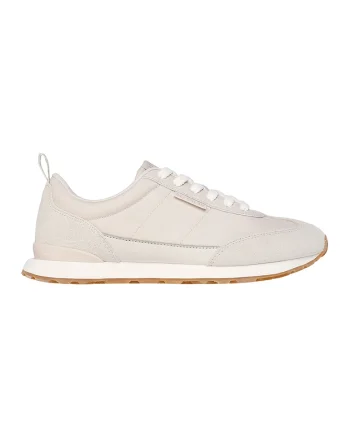 Pantofi sport cu piele intoarsa Zilla Mecha, Crem