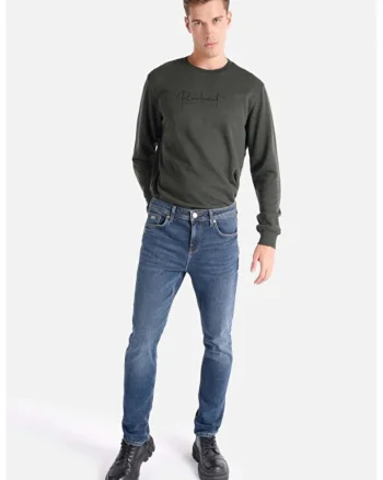 Pantaloni De Barbati Albastru Marin Straight Fit 044 KARL CL1066532
