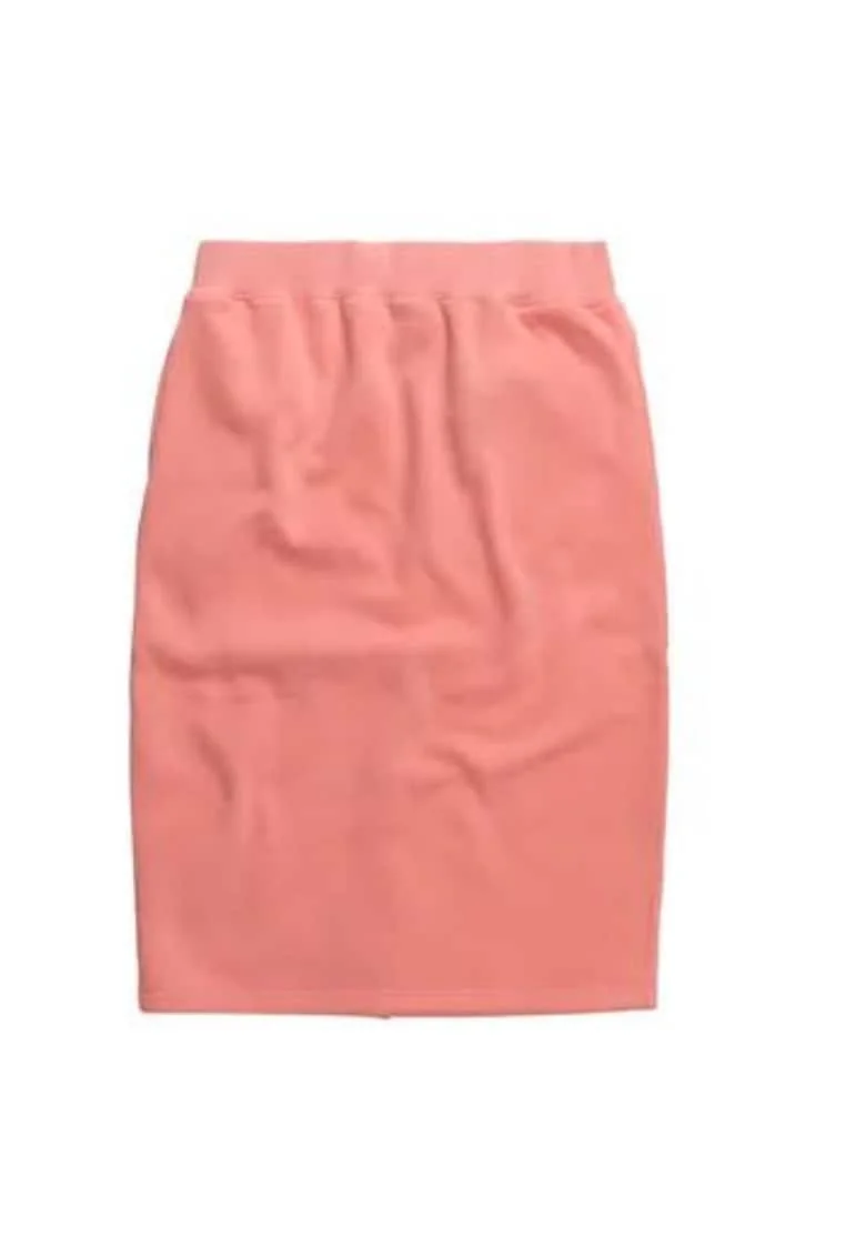 STUSSY, Fusta din fleece cu slit pe partea din spate Margo
