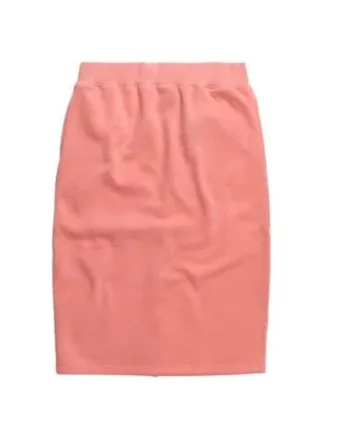STUSSY, Fusta din fleece cu slit pe partea din spate Margo