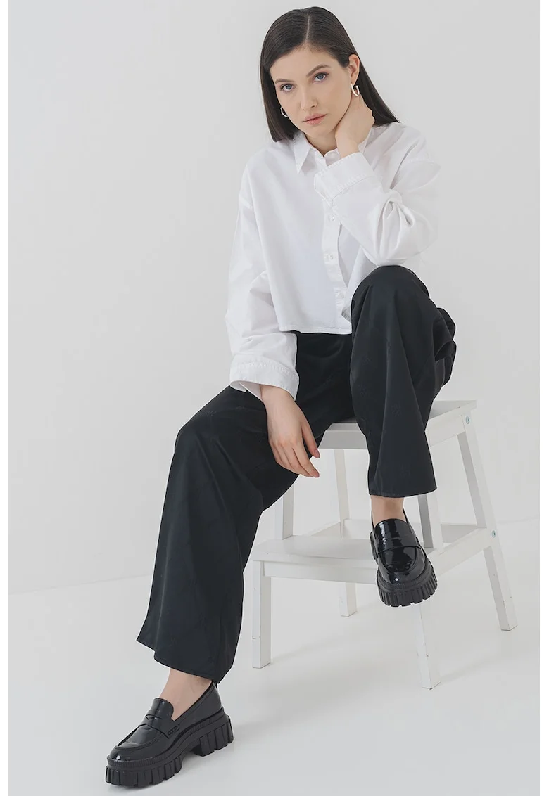 Camasa crop Erisa, Alb