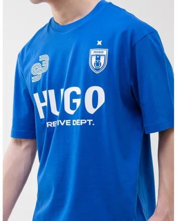 Tricou de bumbac cu imprimeu, Albastru royal