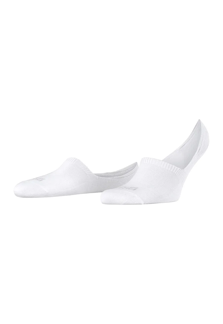 Sosete unisex foarte scurte cu sistem anti-alunecare Step, Alb