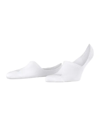 Sosete unisex foarte scurte cu sistem anti-alunecare Step, Alb