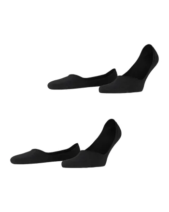 Set de sosete foarte scurte din amestec de bumbac organic - 2 perechi, Negru