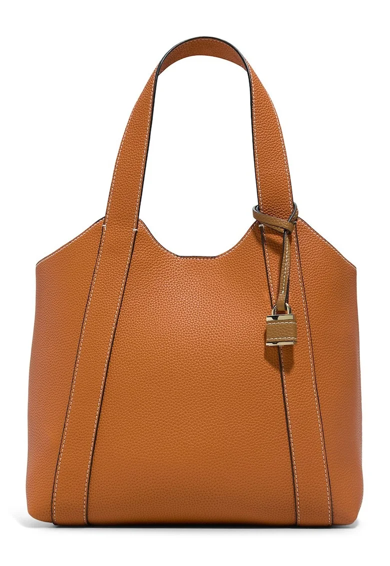 Geanta shopper de piele ecologica Rowsley, Portocaliu persan