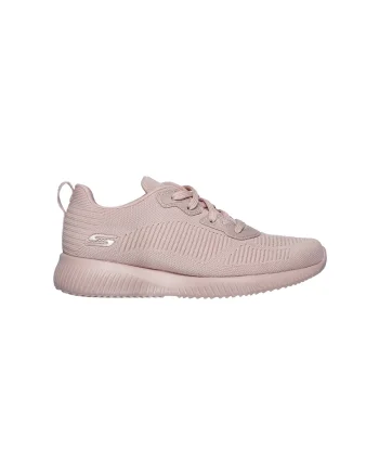 Pantofi sport din material tricotat Bobs Squad Tough Talk, Roz piersica