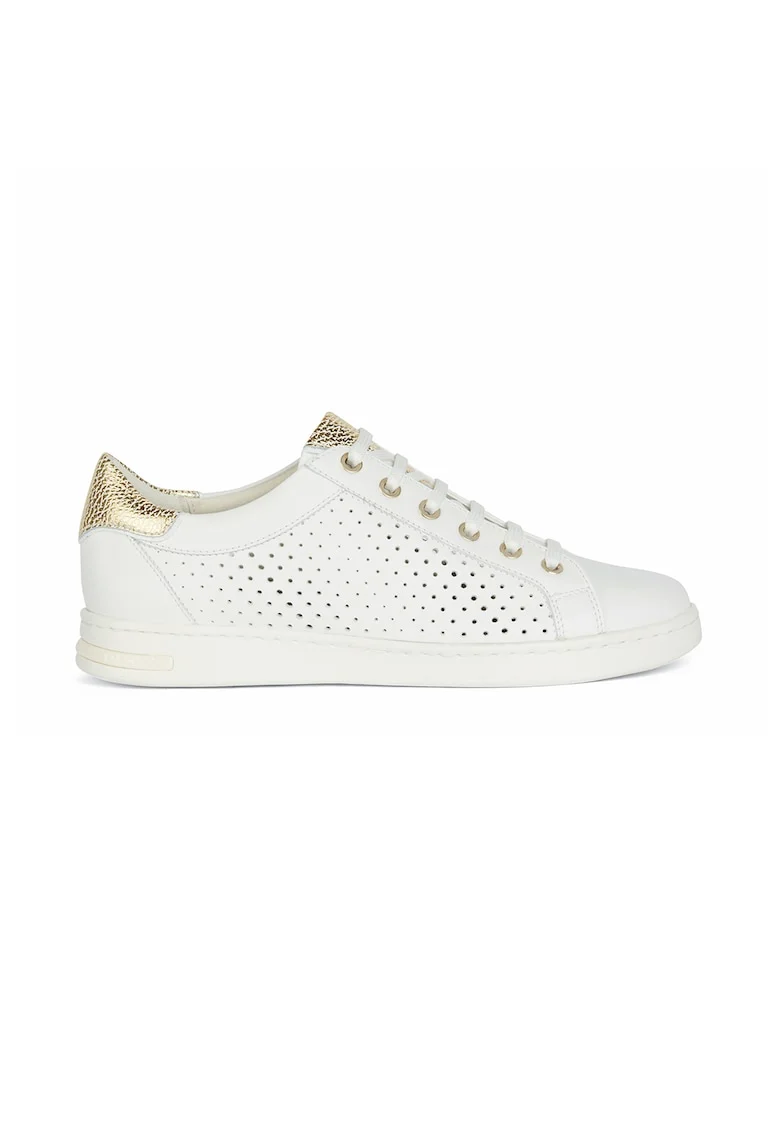 Pantofi sport cu perforatii din piele