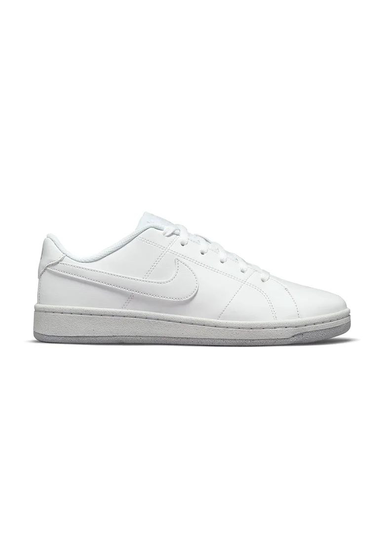 Pantofi sport de piele ecologica Court Royale 2, Alb