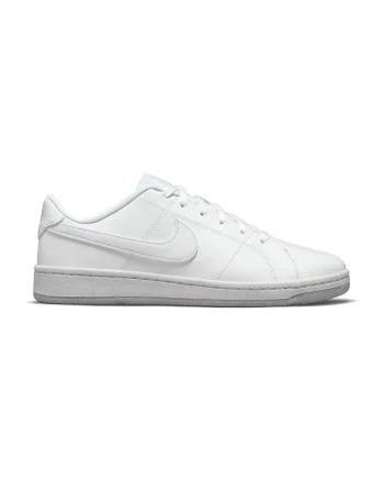 Pantofi sport de piele ecologica Court Royale 2, Alb
