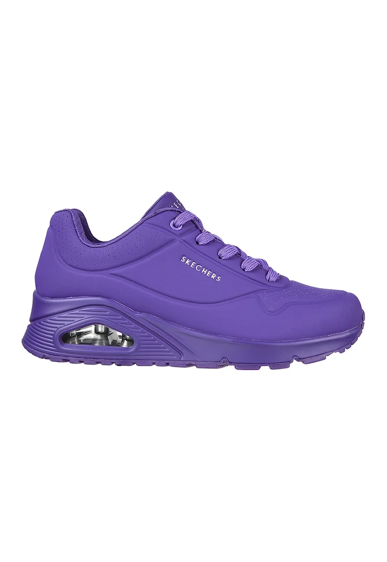 Pantofi sport de piele ecologica Uno-Night, Ametist