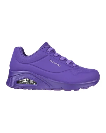 Pantofi sport de piele ecologica Uno-Night, Ametist