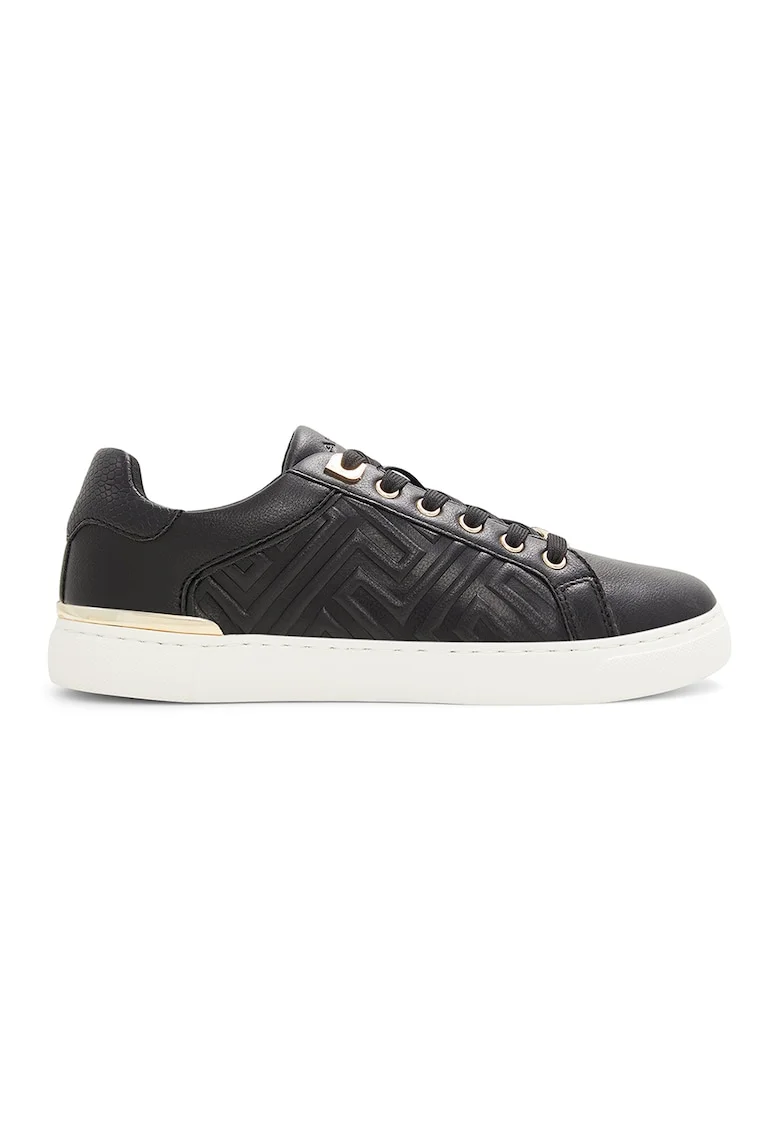 Pantofi sport low-cut din piele ecologica Iconispec, Negru