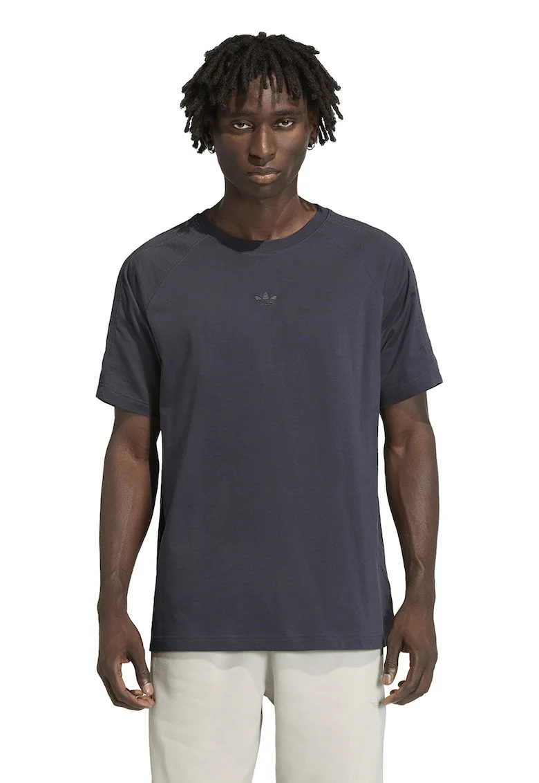 Tricou lejer din bumbac cu maneci raglan Essentials, Albastru ultramarin