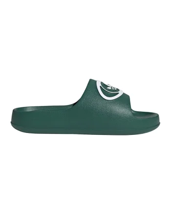 Papuci Adilette 00s cu imprimeu logo, Alb/Verde englez