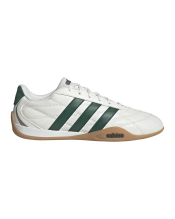 Pantofi sport low-cut din piele cu garnituri din piele ecologica Adipista, Maro nisip/Kaki inchis/Alb murdar