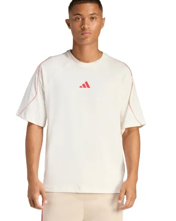 Tricou cu maneci raglan Stadium, Rosu/Alb murdar