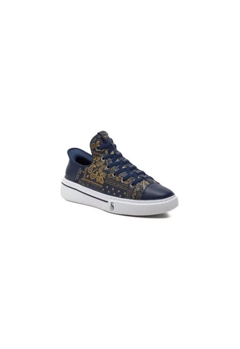 Pantofi sport barbati  303795481, Piele naturala, Albastru, Albastru
