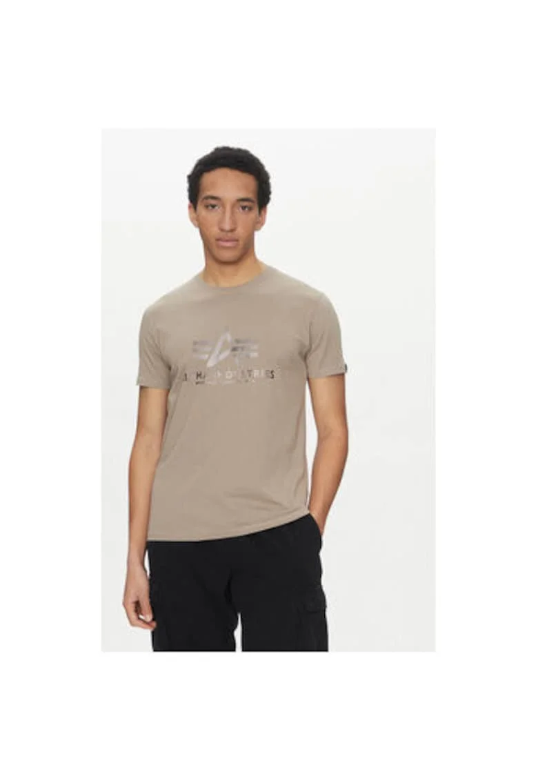 Tricou barbati,  305301628, Bumbac, Bej, Bej