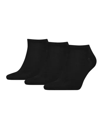 Set de sosete pana la glezna cu detaliu logo - 3 perechi, Albastru ultramarin