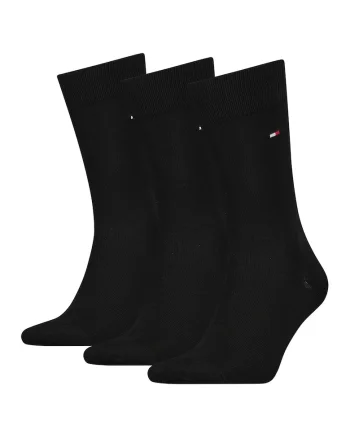 Set de sosete lungi cu logo - 3 perechi, Negru