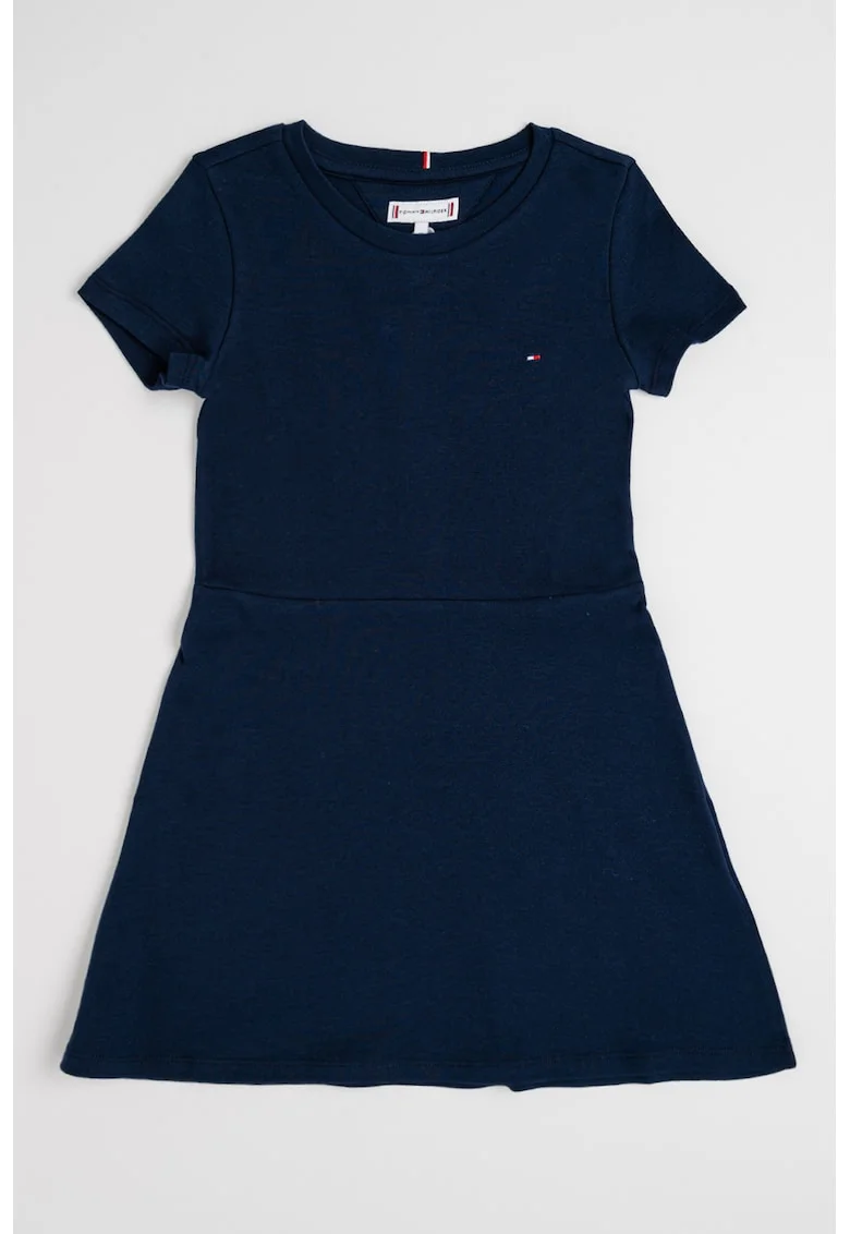 Rochie mini de bumbac, Bleumarin