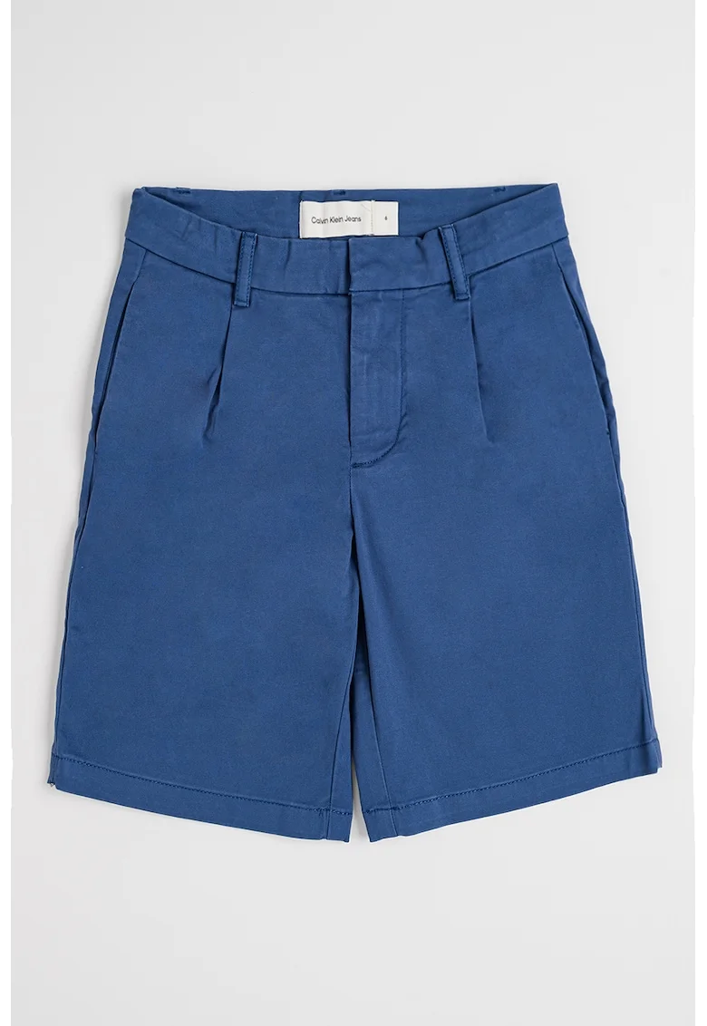 Pantaloni scurti chino relaxed fit, Albastru prafuit