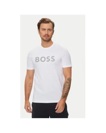 Tricou barbati,  304018565, Bumbac, Alb, Alb