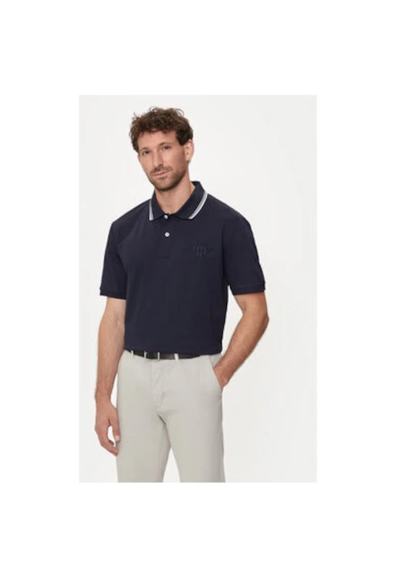 Tricou barbati,  304006302, Bumbac, Albastru, Albastru
