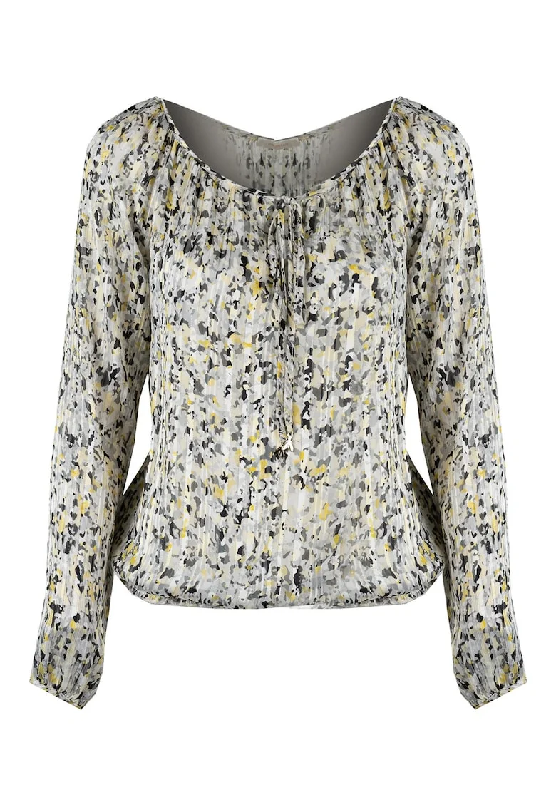 Bluza lejera cu model abstract,